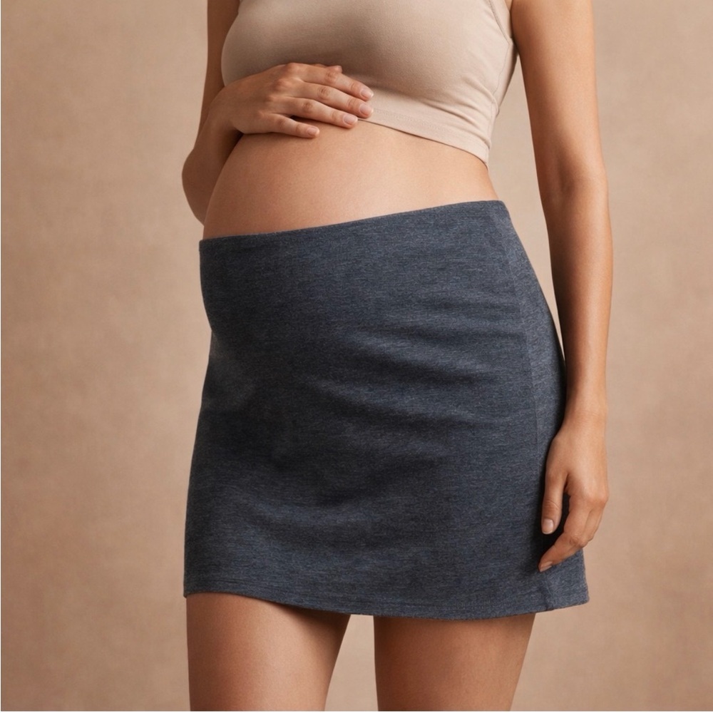 Three Seasons Maternity Charcoal Mini Skirt Size XL